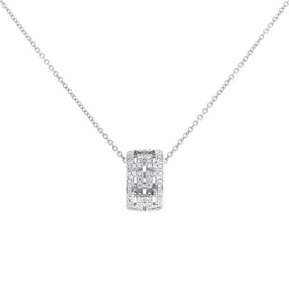 [Rose Tomorrow]PARENTESI NECKLACE SILVER DIAMOND