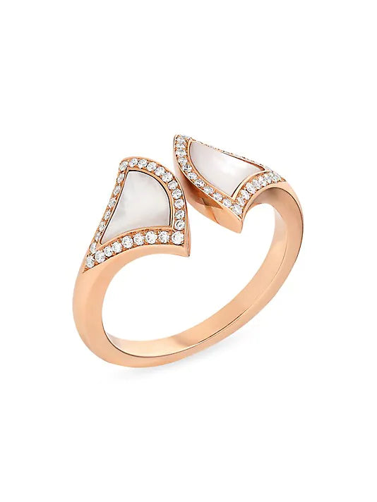 [Rose Tomorrow]DREAM MOP DIAMOND OPEN RING