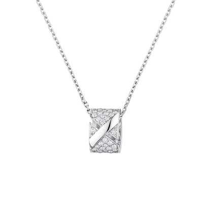 [Rose Tomorrow]LIENS EVIDENCE DIAMOND PAVED NECKLACE