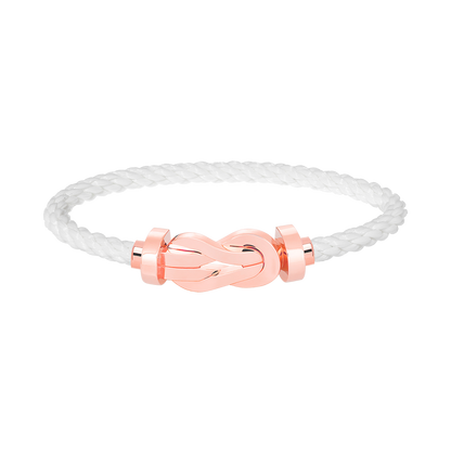 [Rose Tomorrow]CHANCE LARGE 8 FIGURE BUCKLE NO DIAMOND BRACELET ROSE GOLD