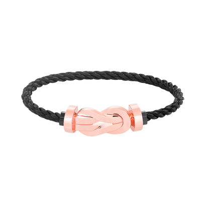 [Rose Tomorrow]CHANCE LARGE 8 FIGURE BUCKLE NO DIAMOND BRACELET ROSE GOLD