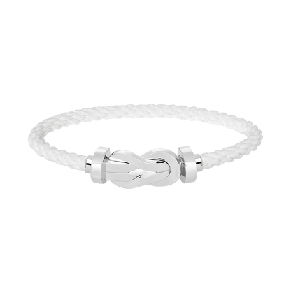 [Rose Tomorrow]CHANCE LARGE 8 FIGURE BUCKLE NO DIAMOND BRACELET SILVER