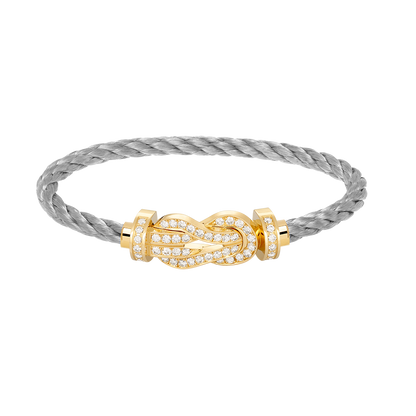 [Rose Tomorrow]CHANCE LARGE 8 FIGURE BUCKLE FULLDIAMOND BRACELET GOLD