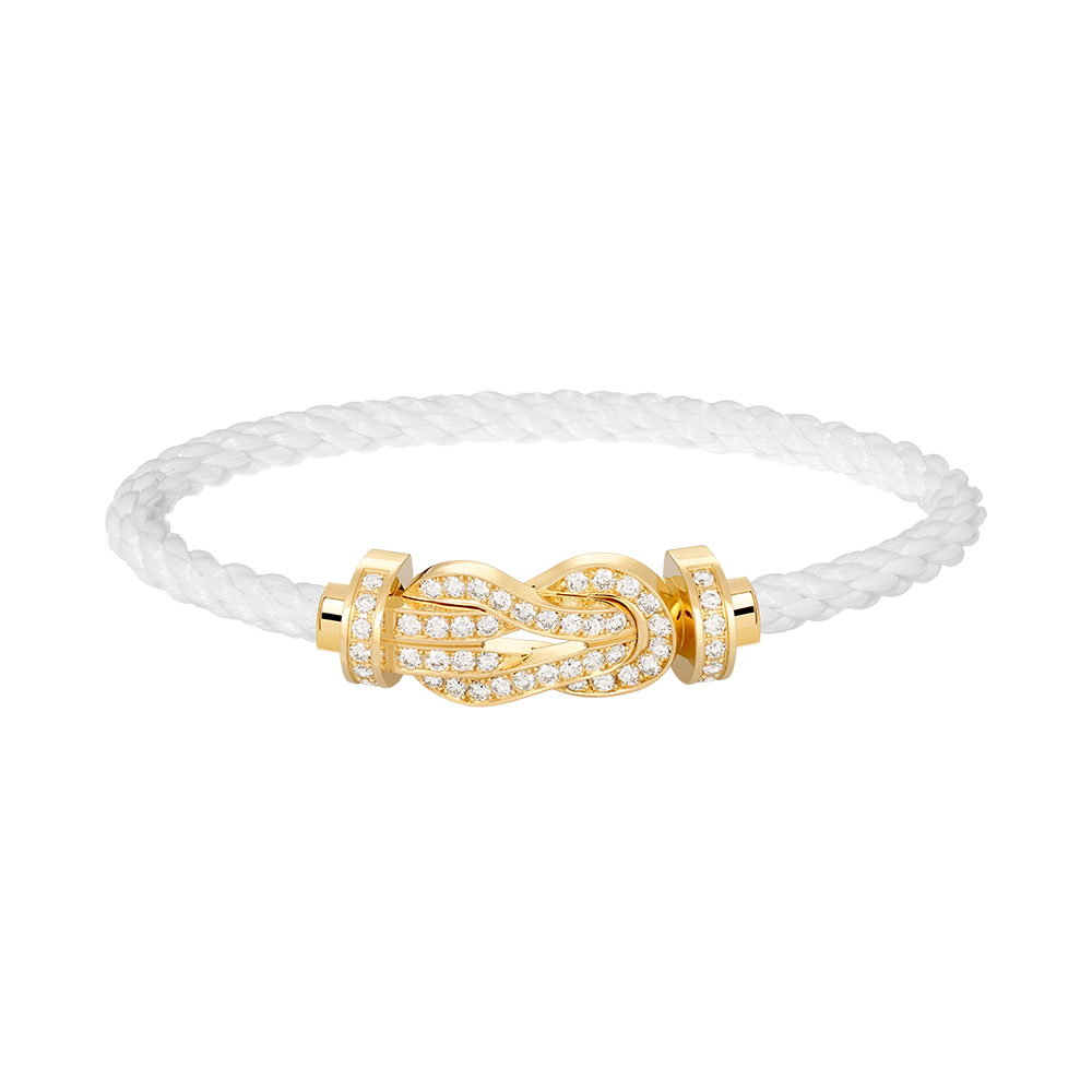 [Rose Tomorrow]CHANCE LARGE 8 FIGURE BUCKLE FULLDIAMOND BRACELET GOLD