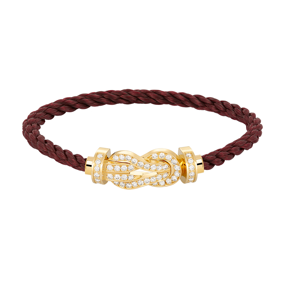 [Rose Tomorrow]CHANCE LARGE 8 FIGURE BUCKLE FULLDIAMOND BRACELET GOLD