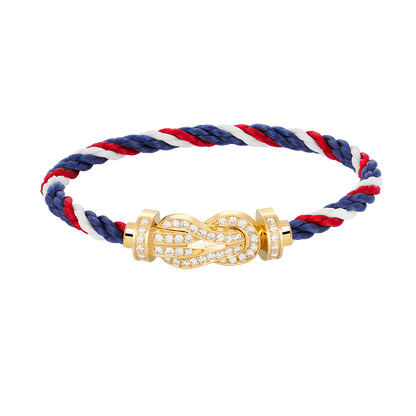 [Rose Tomorrow]CHANCE LARGE 8 FIGURE BUCKLE FULLDIAMOND BRACELET GOLD