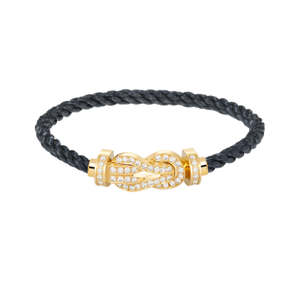 [Rose Tomorrow]CHANCE LARGE 8 FIGURE BUCKLE FULLDIAMOND BRACELET GOLD