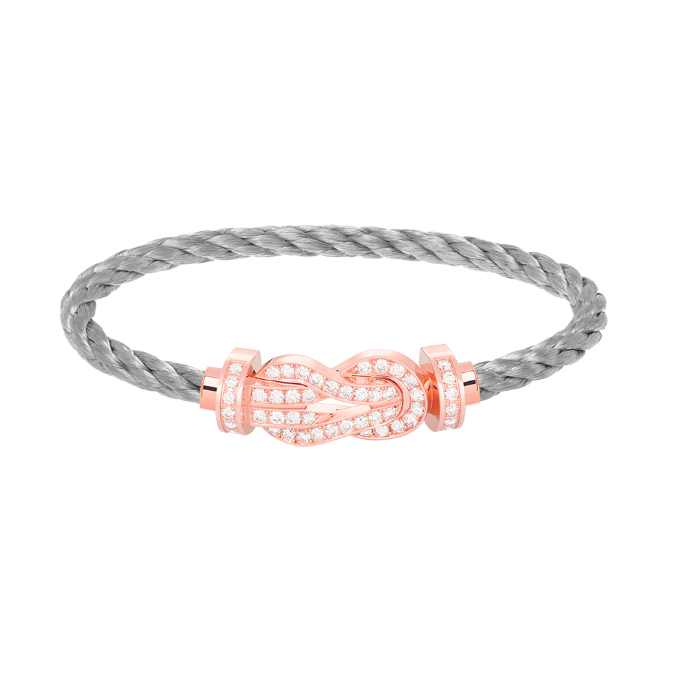 [Rose Tomorrow]CHANCE LARGE 8 FIGURE BUCKLE FULL DIAMOND BRACELET ROSE GOLD