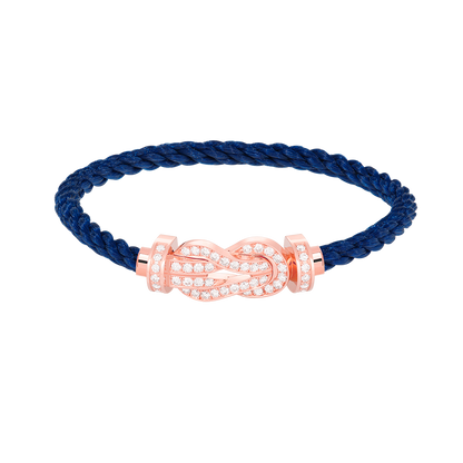 [Rose Tomorrow]CHANCE LARGE 8 FIGURE BUCKLE FULL DIAMOND BRACELET ROSE GOLD