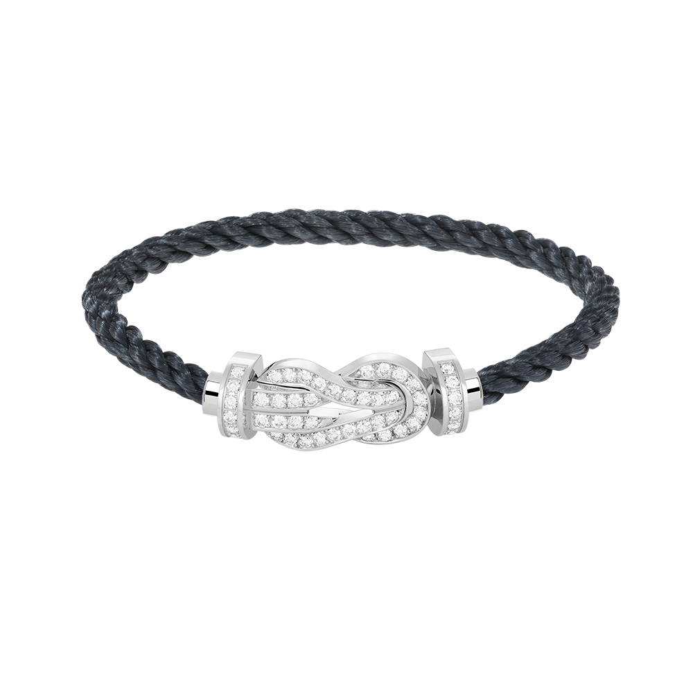 [Rose Tomorrow]CHANCE LARGE 8 FIGURE BUCKLE FULL DIAMOND BRACELET SILVER