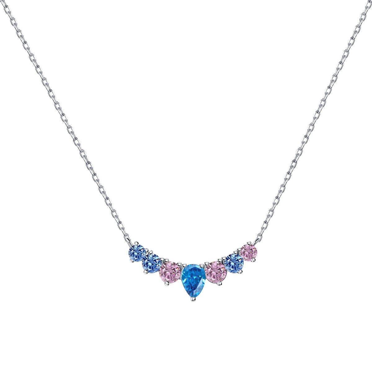 [Rose Tomorrow]Dainty Colorful Heart Necklace