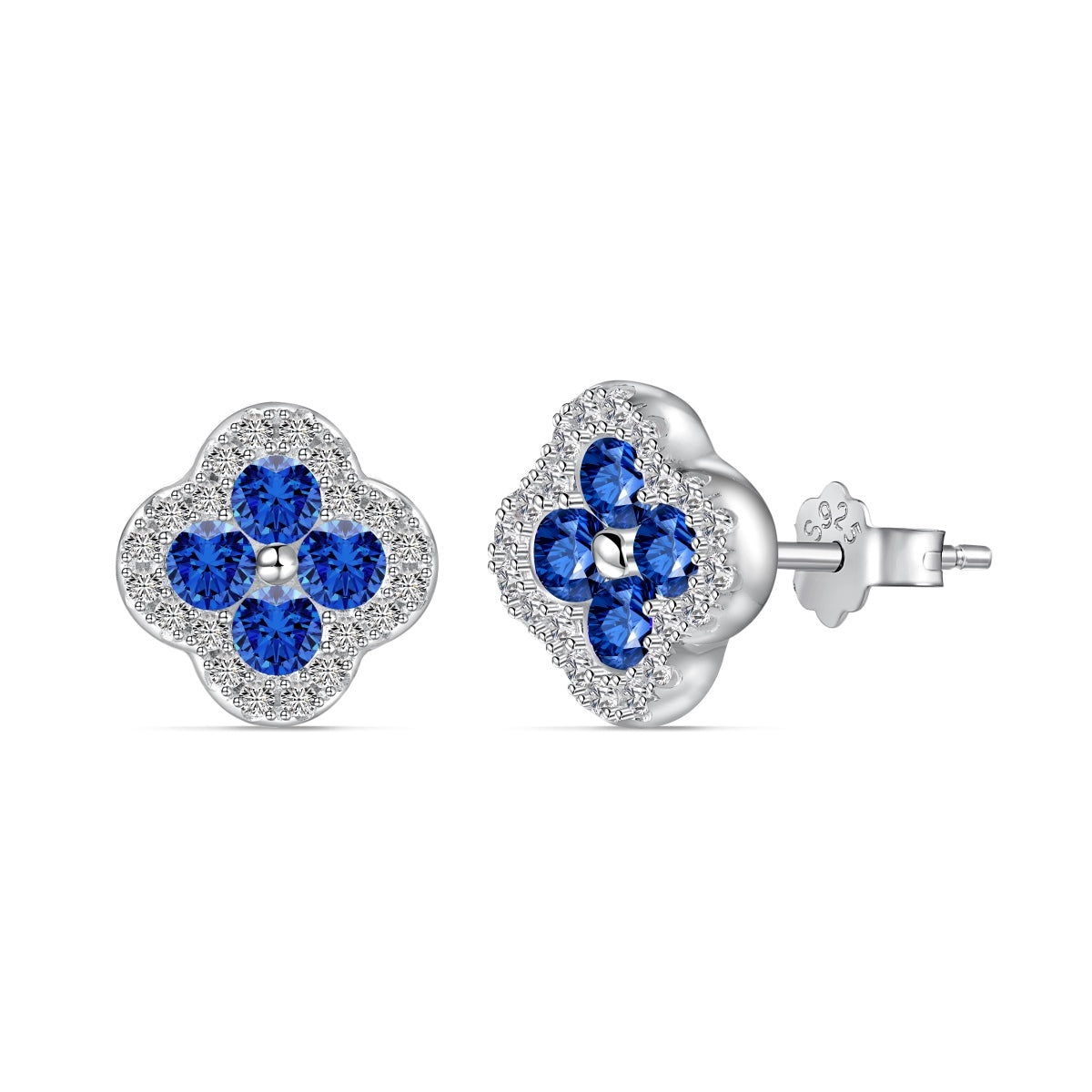 [Rose Tomorrow]Four-Leaf Clover Flower Shaped Earrings