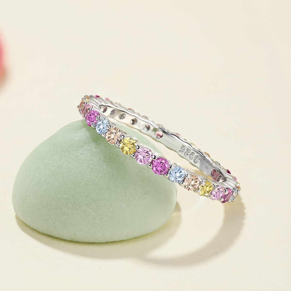 [Rose Tomorrow]Elegant Vivid Round Cut Daily Ring