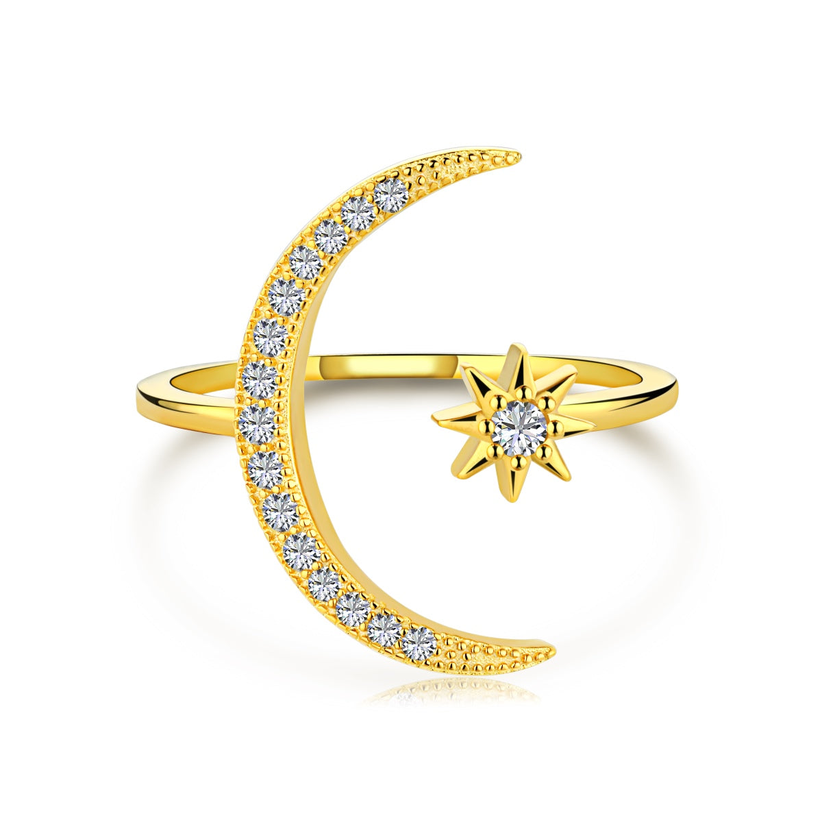 [Rose Tomorrow]Eternity Moon & Star Ring