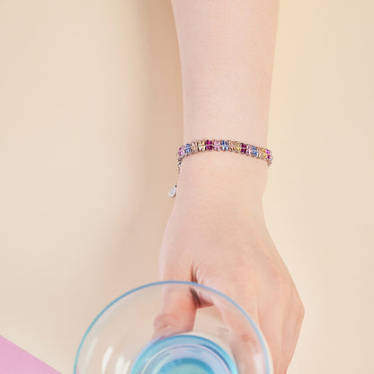 [Rose Tomorrow]Sparkling Exquisite Multi Cut Party Bracelet