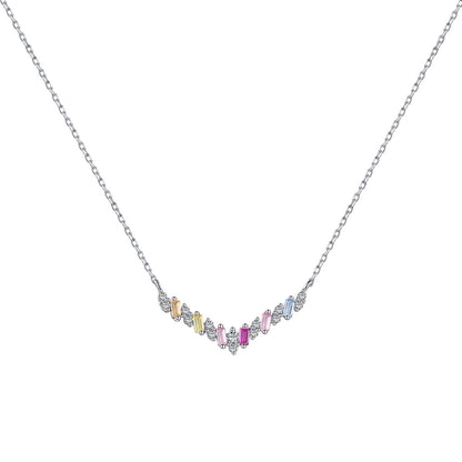 [Rose Tomorrow]Dazzling Rainbow Necklace