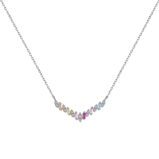 [Rose Tomorrow]Dazzling Rainbow Necklace