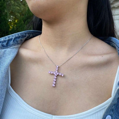 [Rose Tomorrow]Radiant Cross Shape Necklace