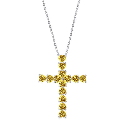 [Rose Tomorrow]Radiant Cross Shape Necklace