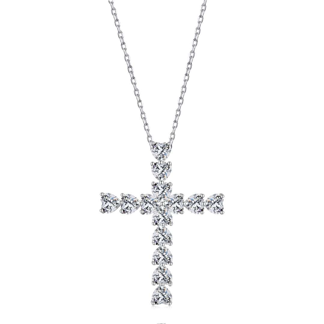 [Rose Tomorrow]Radiant Cross Shape Necklace