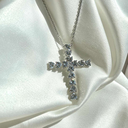 [Rose Tomorrow]Radiant Cross Shape Necklace