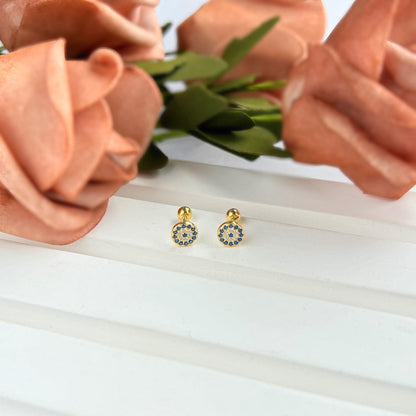 [Rose Tomorrow]Devil's Eye Ear Bone Nail Earrings