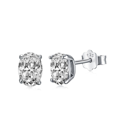 [Rose Tomorrow]Oval Classic Dignified Elegant Earrings