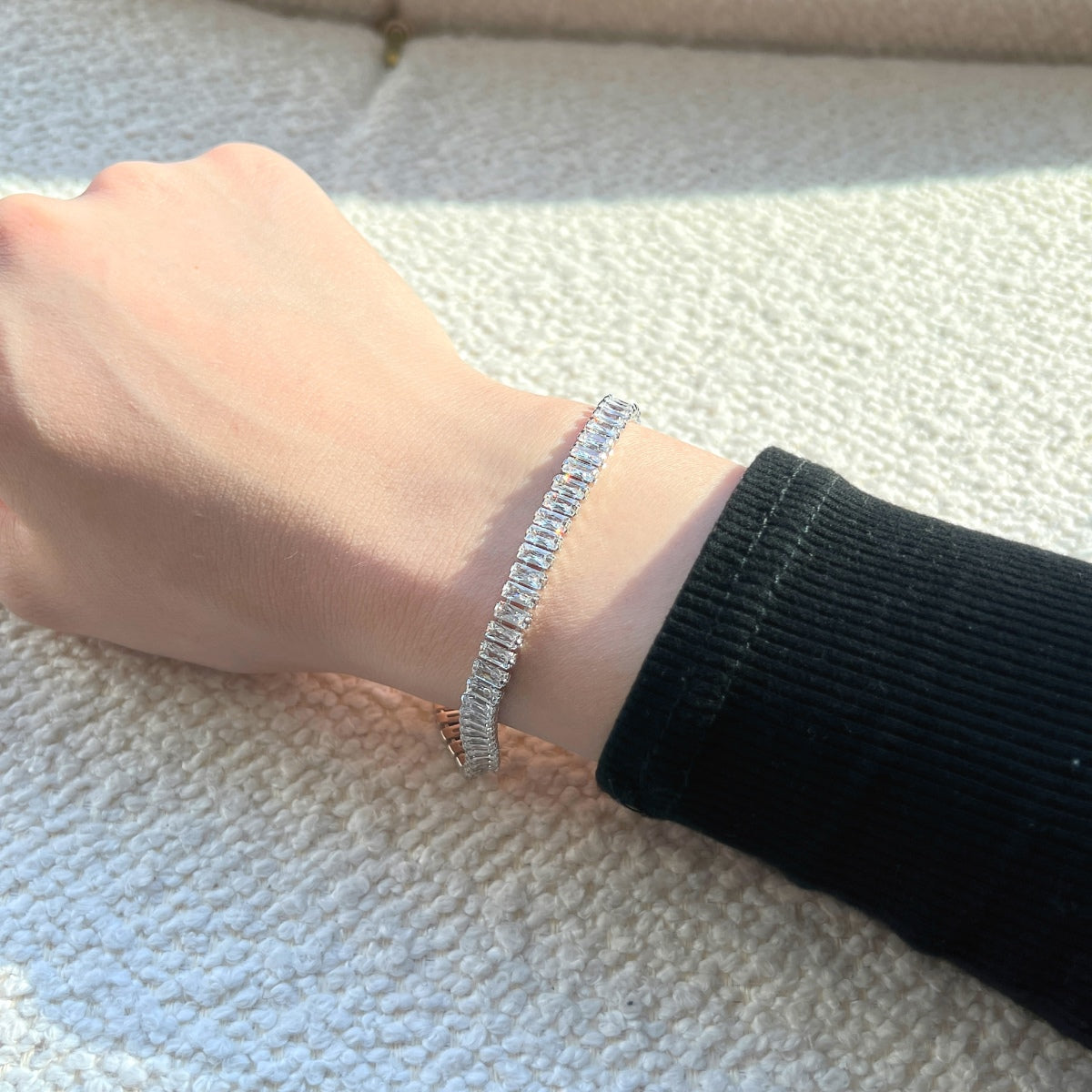 [Rose Tomorrow]Exquisite Emerald Cut Daily Bracelet