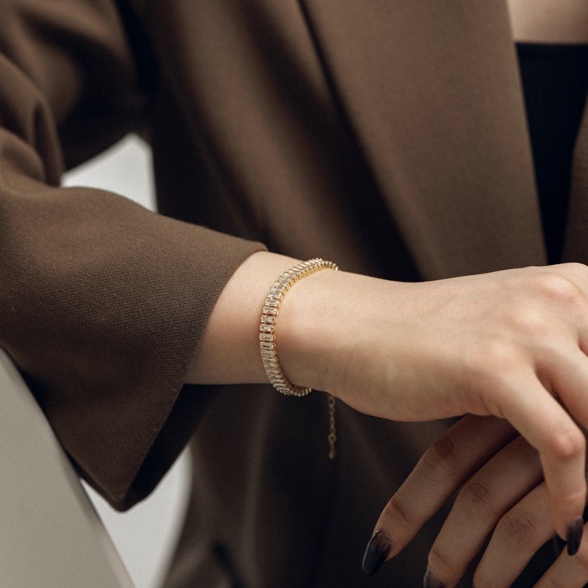 [Rose Tomorrow]Exquisite Emerald Cut Daily Bracelet