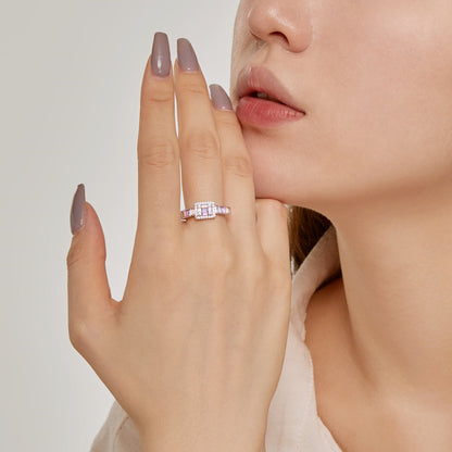 [Rose Tomorrow]Exquisite Colorful Radiant Cut Party Ring