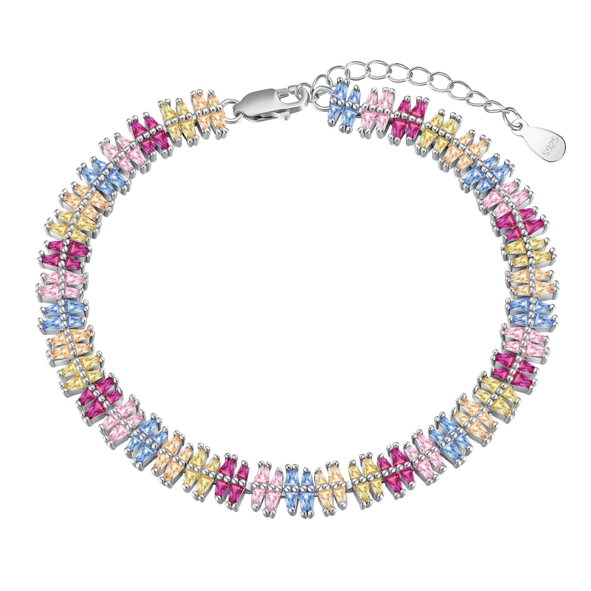 [Rose Tomorrow]Sparkling Exquisite Multi Cut Party Bracelet