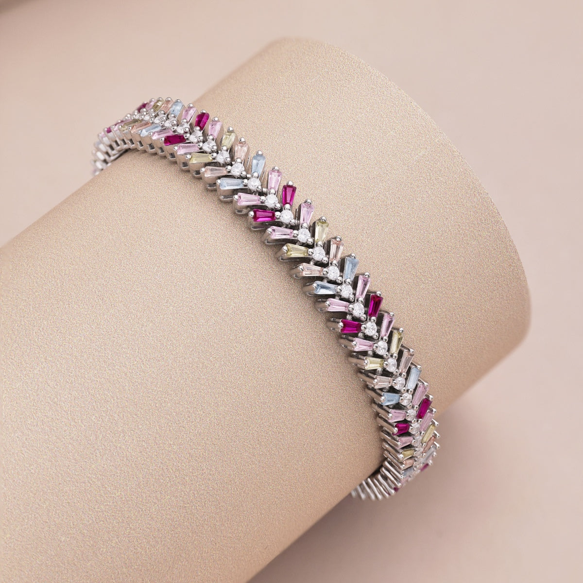 [Rose Tomorrow]Dainty Radiant Emerald Cut Daily Bracelet