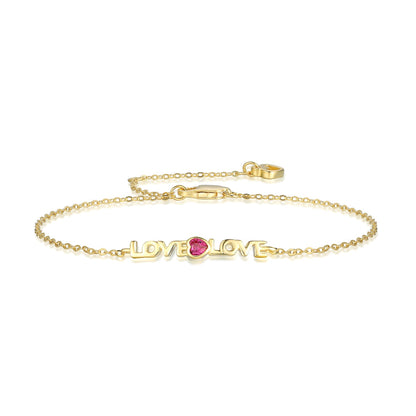 [Rose Tomorrow]Romantic Heart Shape Lover Bracelet