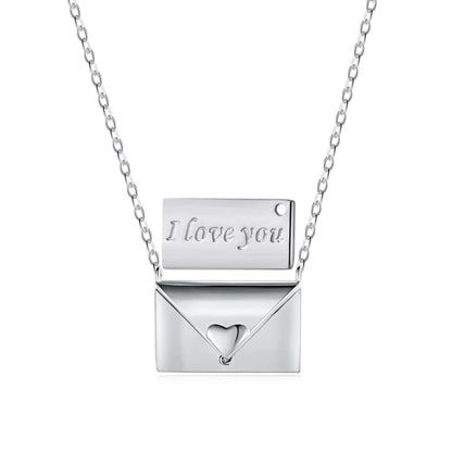 [Rose Tomorrow]Envelope Heart Shape Mother's Day Necklace