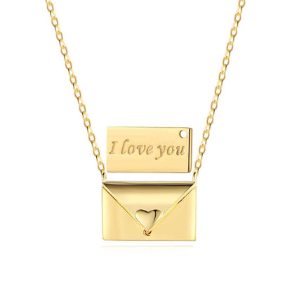 [Rose Tomorrow]Envelope Heart Shape Mother's Day Necklace