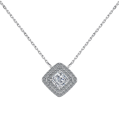 [Rose Tomorrow]Sparkling Asscher Cut Necklace