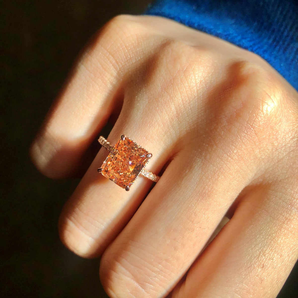 [Rose Tomorrow]4.0 Carat Luxurious Engagement Ring