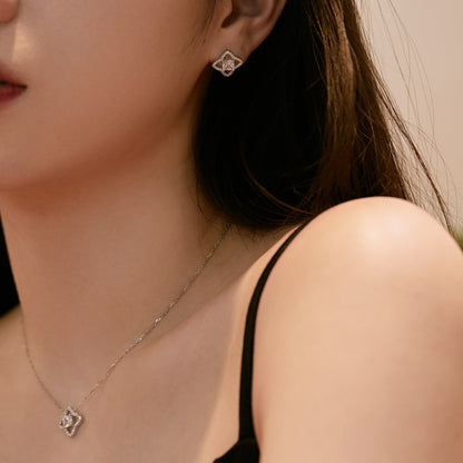 [Rose Tomorrow]Elegant Star Shape Princess Cut Daily Earrings