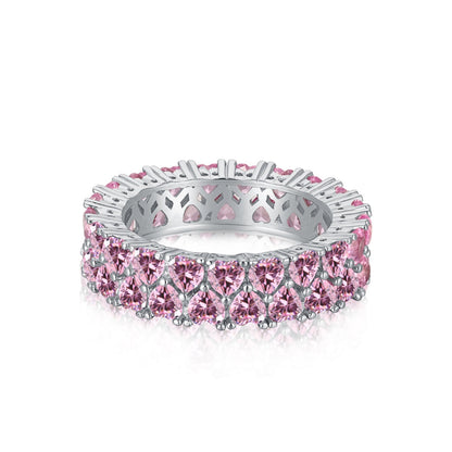 [Rose Tomorrow]Sparkling Full Heart Ring