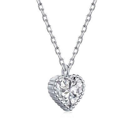 [Rose Tomorrow]Ornate Heart Shape Necklace