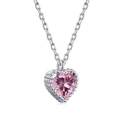 [Rose Tomorrow]Ornate Heart Shape Necklace