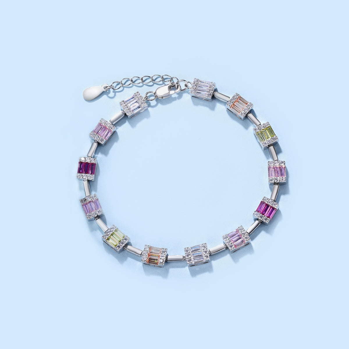 [Rose Tomorrow]Dainty Charming Emerald Cut Daily Bracelet