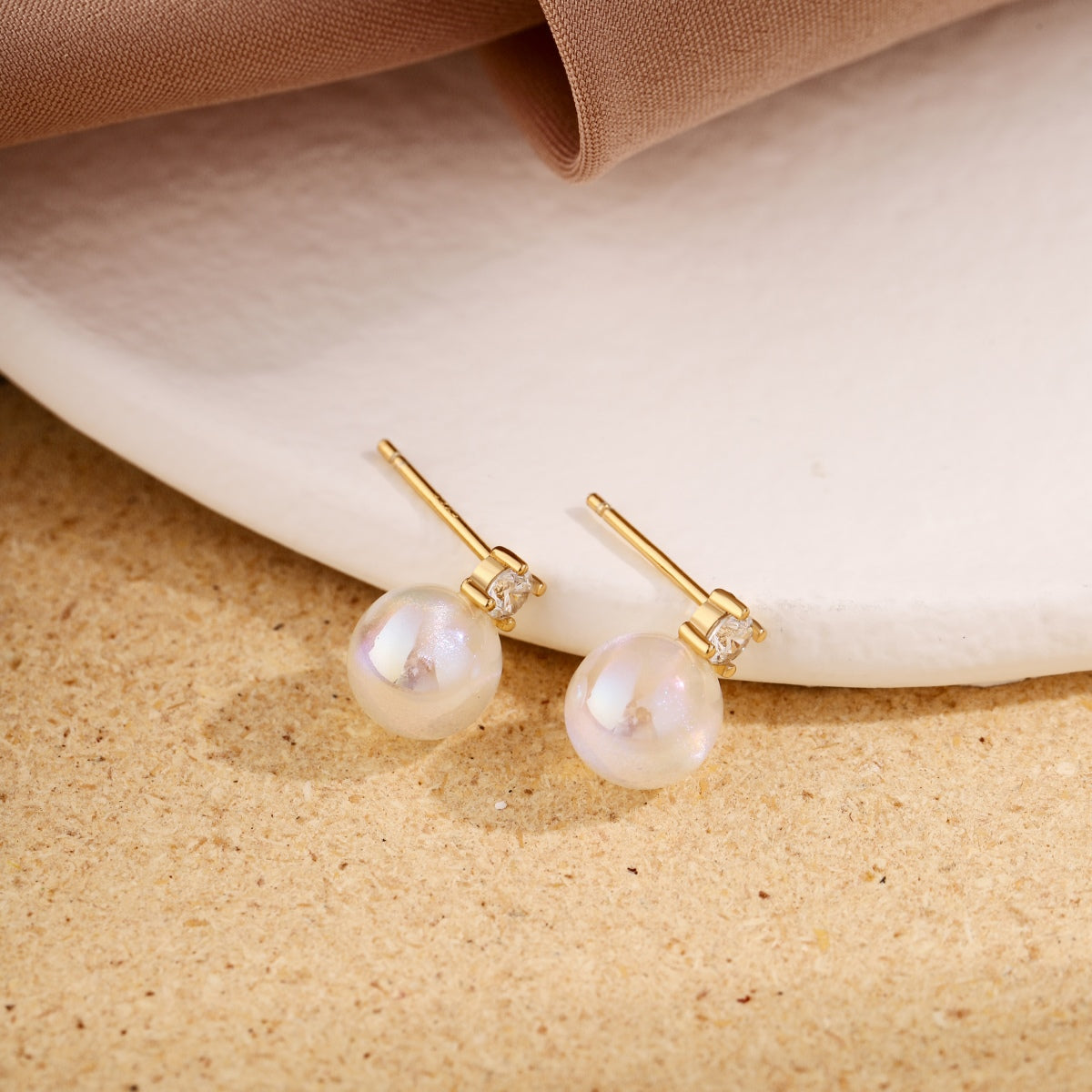 [Rose Tomorrow]Symphony Mermaid Pearl Earrings