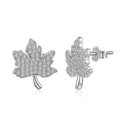 [Rose Tomorrow]Exquisite Maple Leaf Design Earrings