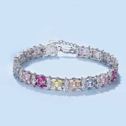 [Rose Tomorrow]Delicate Colorful Multi Cut Party Bracelet