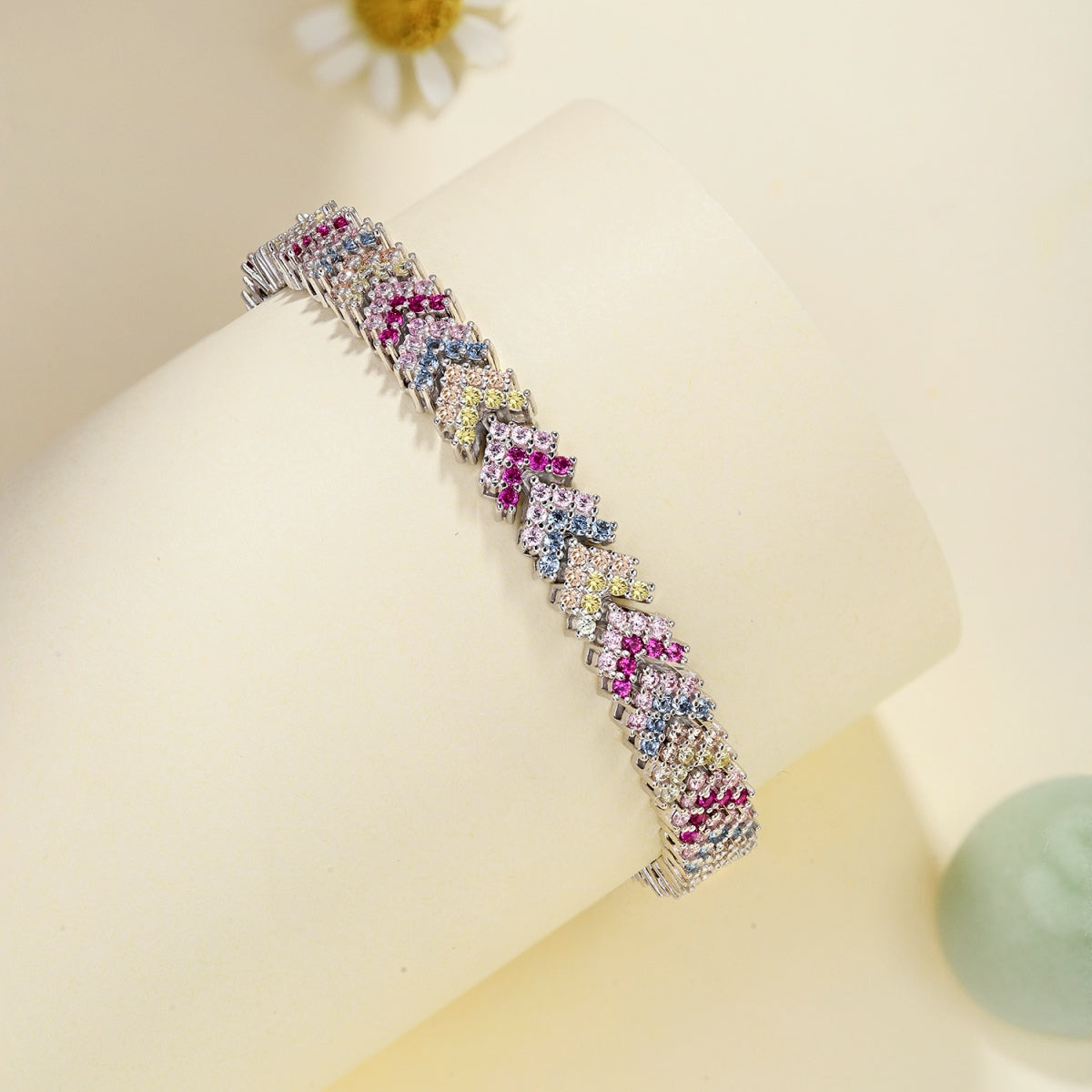 [Rose Tomorrow]Ornate Sparkling Round Cut Party Bracelet