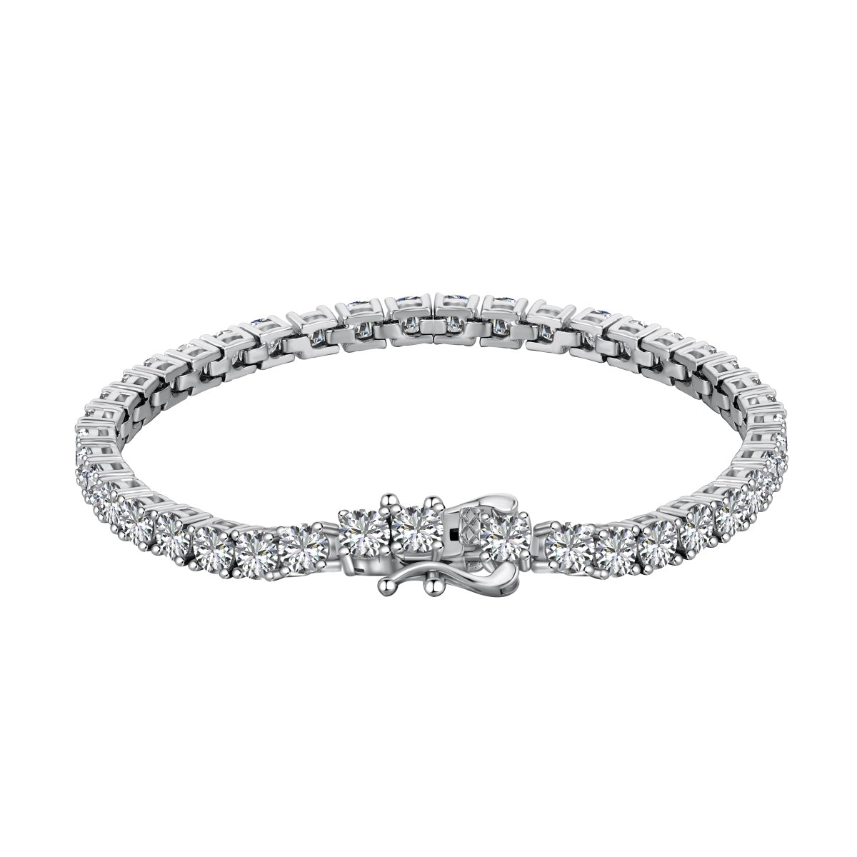 [Rose Tomorrow]Luxurious Ornate Round Cut Tennis Bracelet