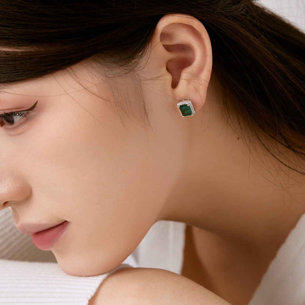 [Rose Tomorrow]Luxurious Dainty Emerald Cut Banquet Earrings