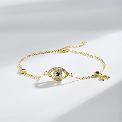 [Rose Tomorrow]Dainty Eye Shape Necklace