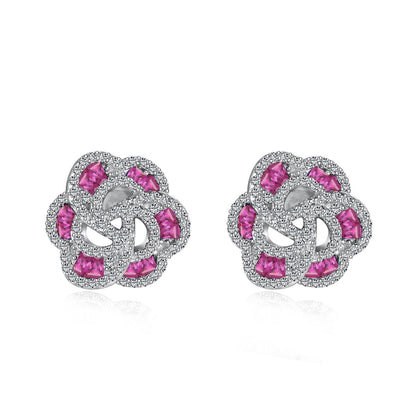 [Rose Tomorrow]Exquisite Flower Shape Daily Earrings